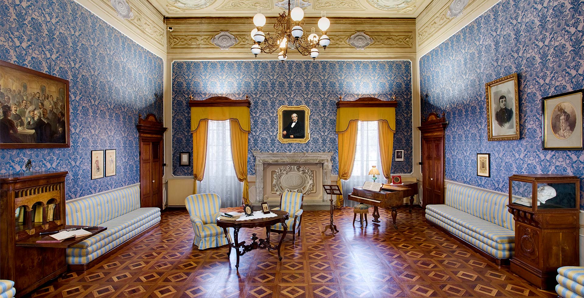 Il Salone Barezzi allestito per un concerto