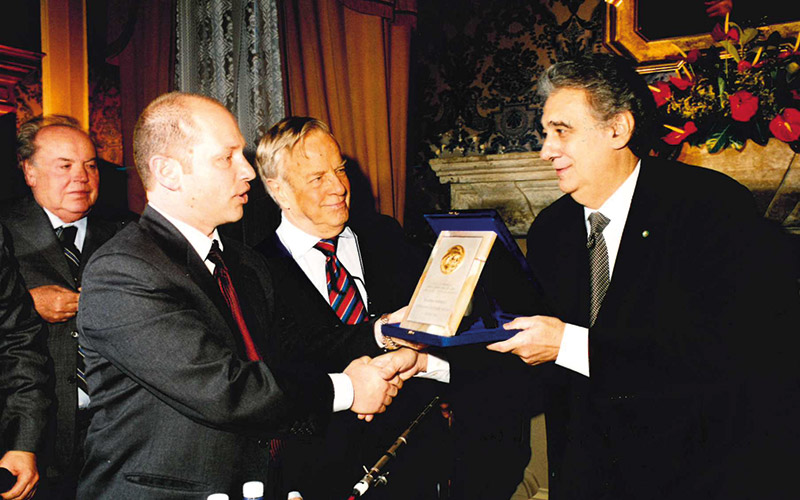 Verdi d'Oro 2002: Franco Zeffirelli e Placido Domingo